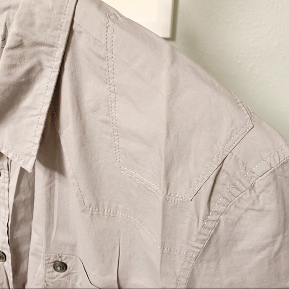 Esprit Gray Unique Pattern Stitch Shirt, XL - Picture 4 of 8